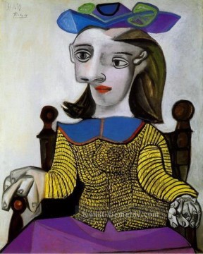 Le chandail jaune Dora 1939 Kubismus Pablo Picasso Ölgemälde